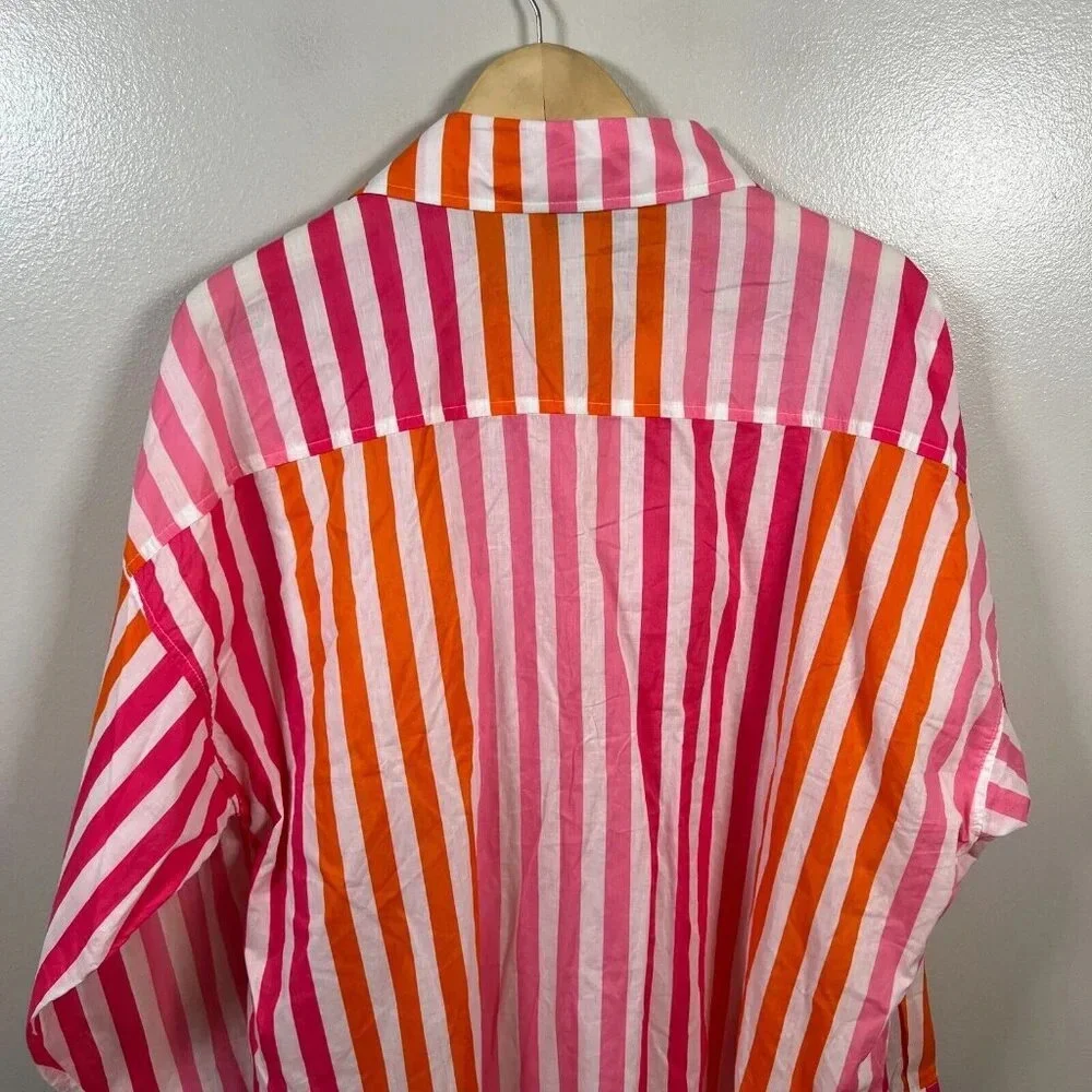 Beach Riot Alexa Top Size Large Petite Sunset Stripes Coverup Beach Vacation